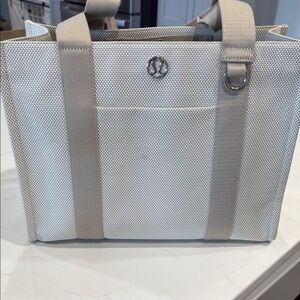 lululemon athletica two tone canvas tote bag 10L